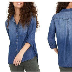 Bella Dahl Button Up Jean Shirt